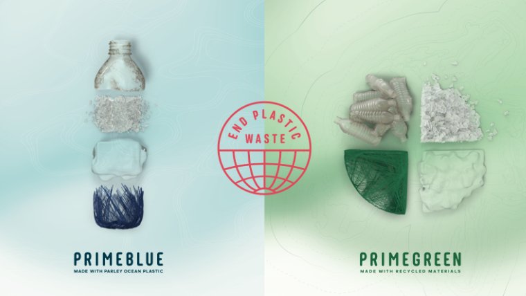 Primeblue & Primegreen recycled materials